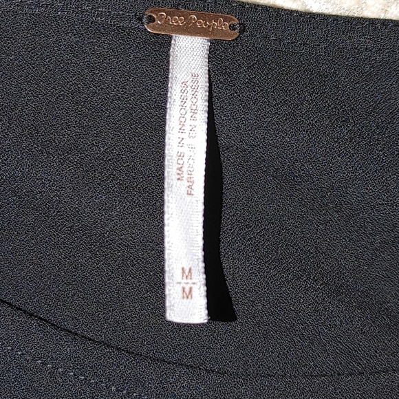 NEW! FREE PEOPLE BABY LOVE GROMMET DRESS, BLACK M - Picture 9 of 11